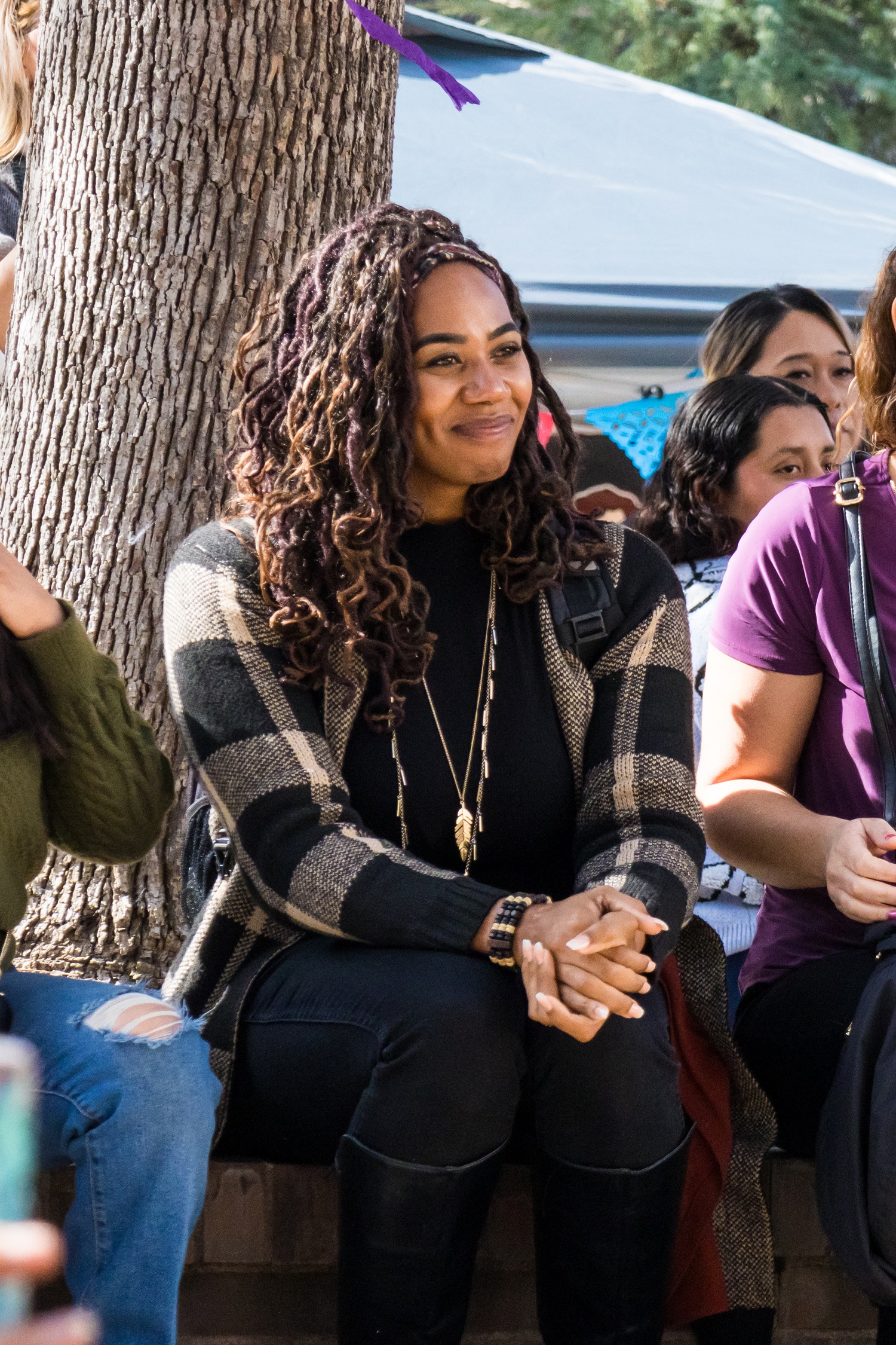 Taking it all in at the dedication ceremony.