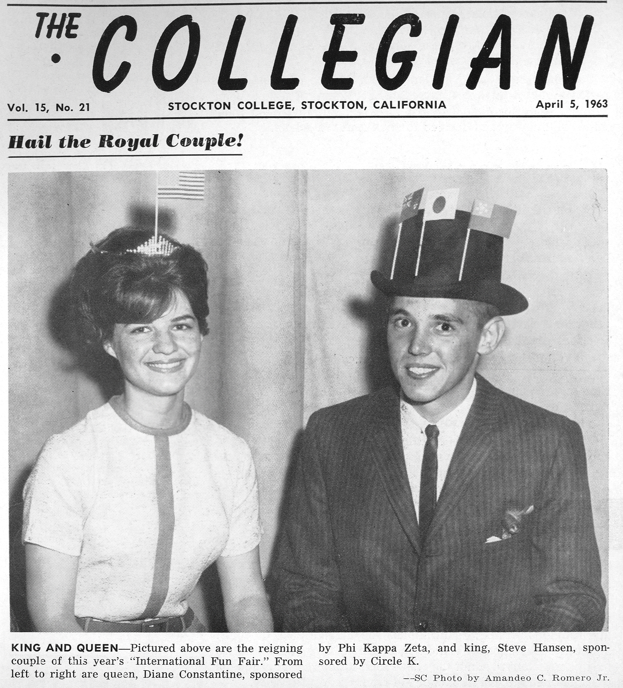 Front page news in the Collegian