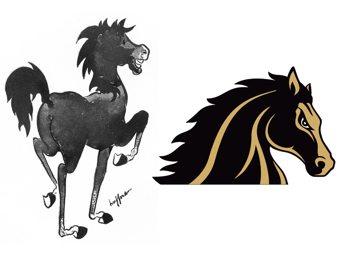 So has Fierce the Mustang (at left, in 1963; at right, today)