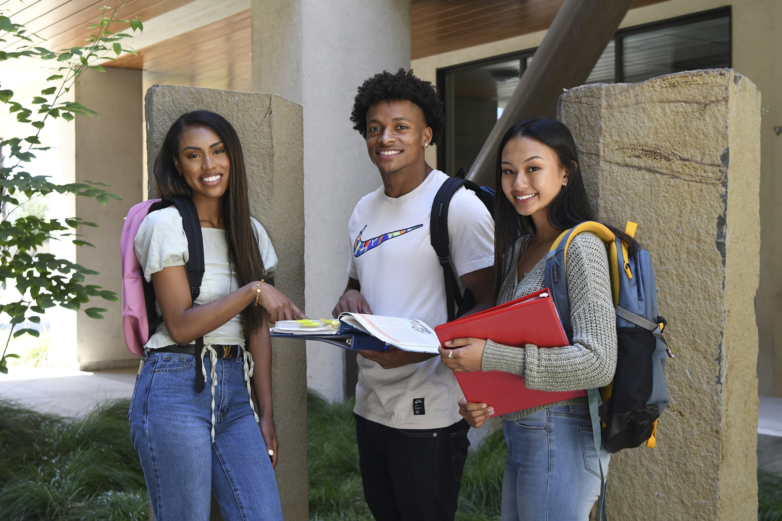 Delta College students smile for the camera