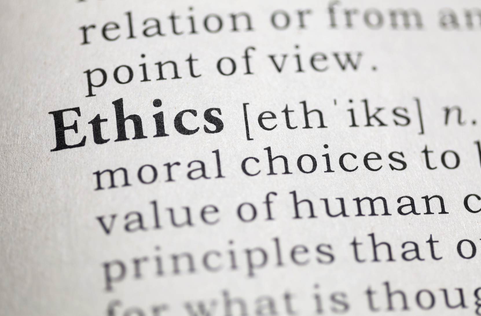 The definition of ethics