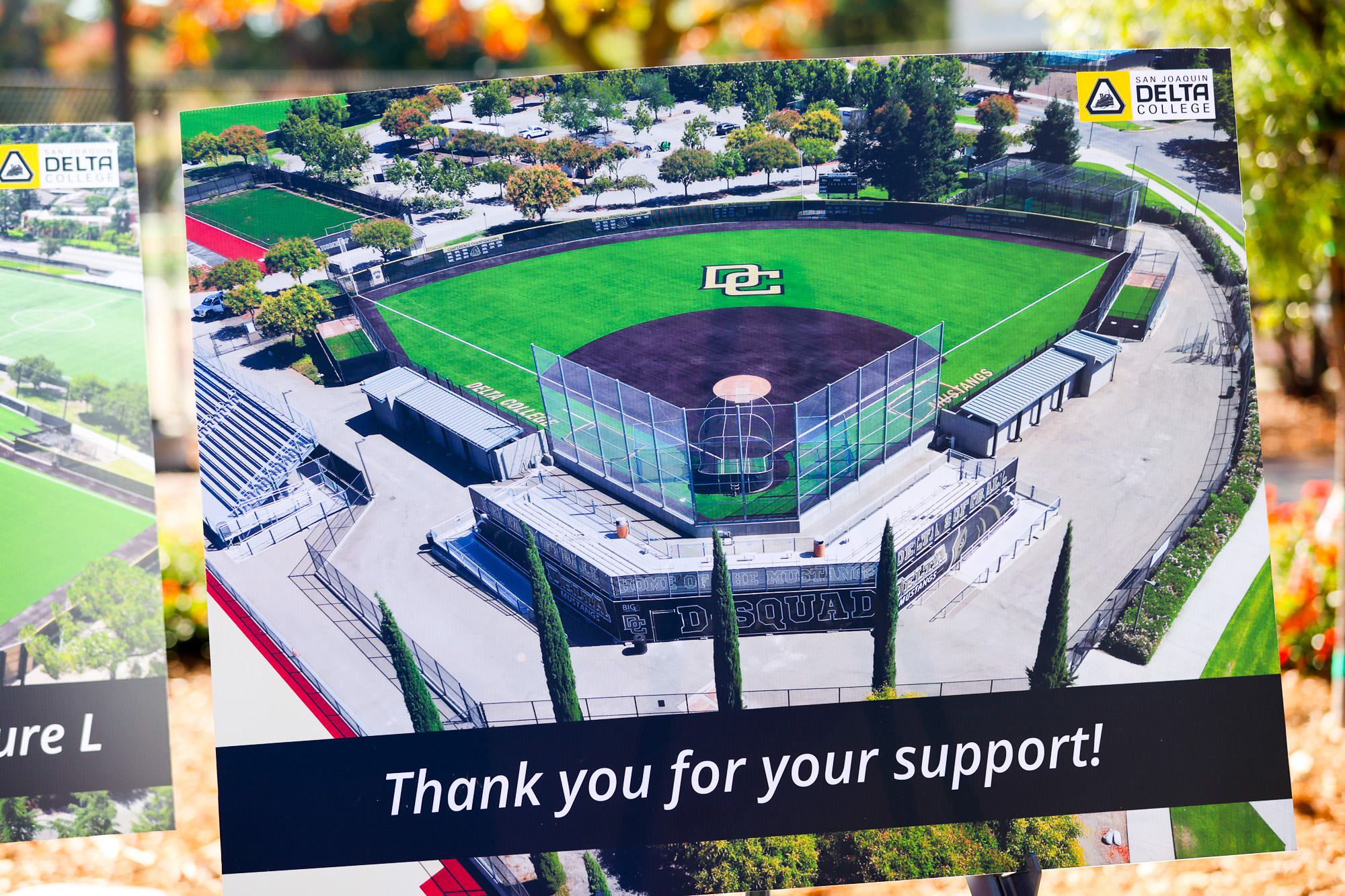 The new softball field at Delta College.