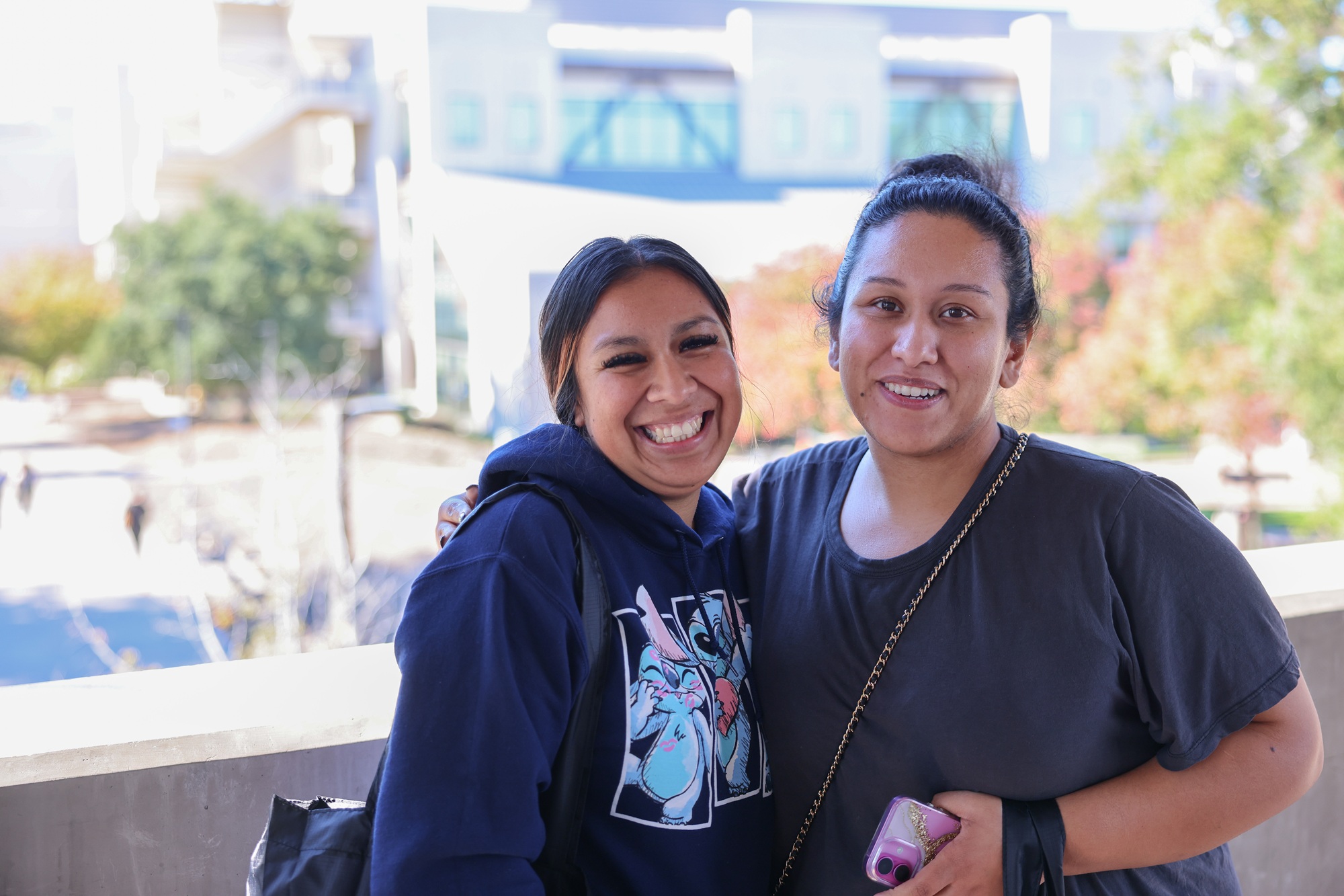 Photo of two EOPS students who have become close friends