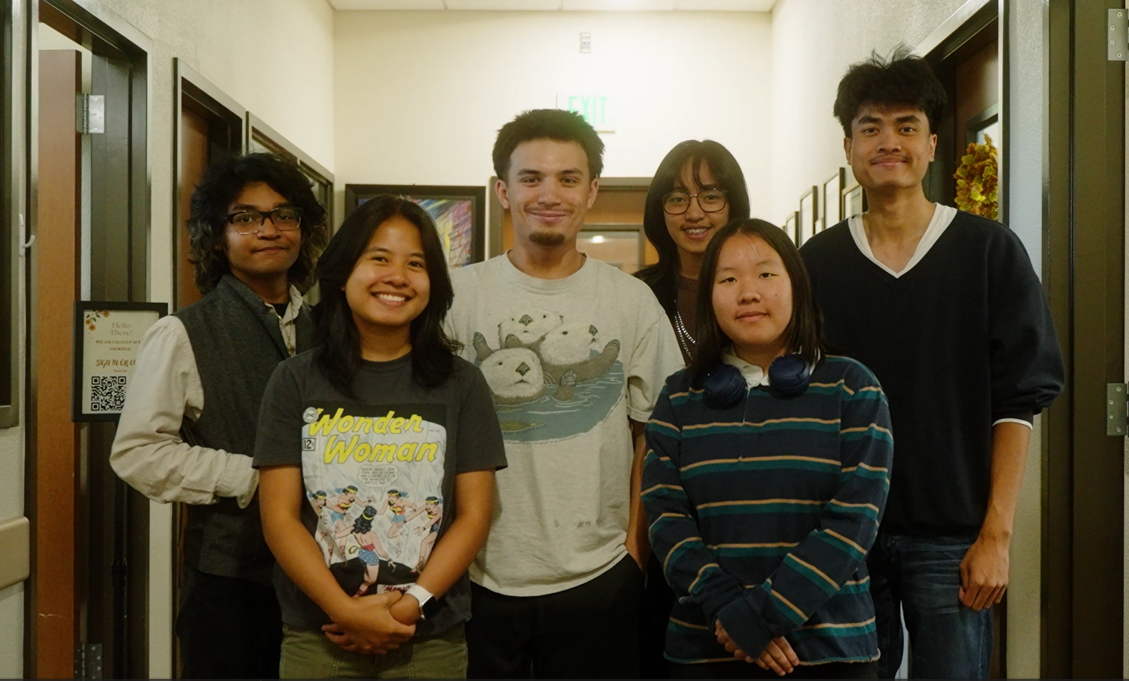 Photo of EPIC students in the hallway outside the office