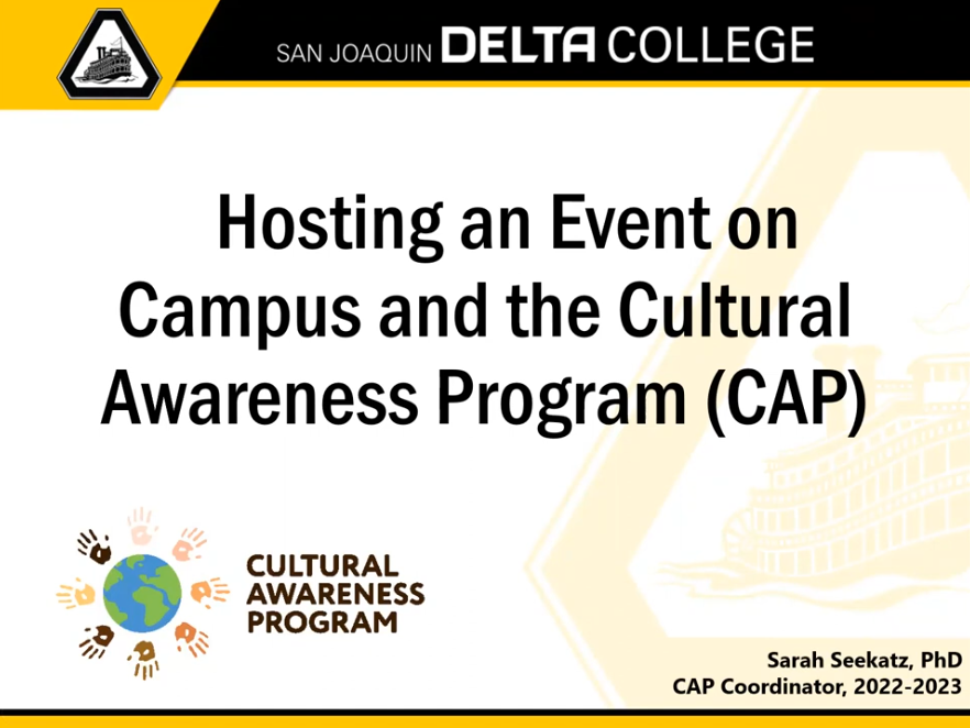 Screenshot from flex presentation on Cultural Awareness Program