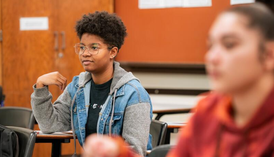 Photo of American Sign Language student