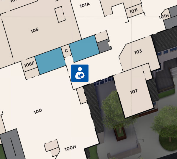 Map of Danner lactation station