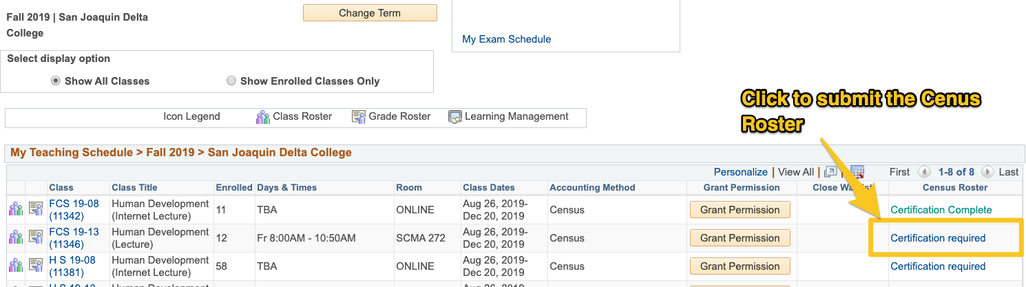 Screenshot of MyDelta Screen