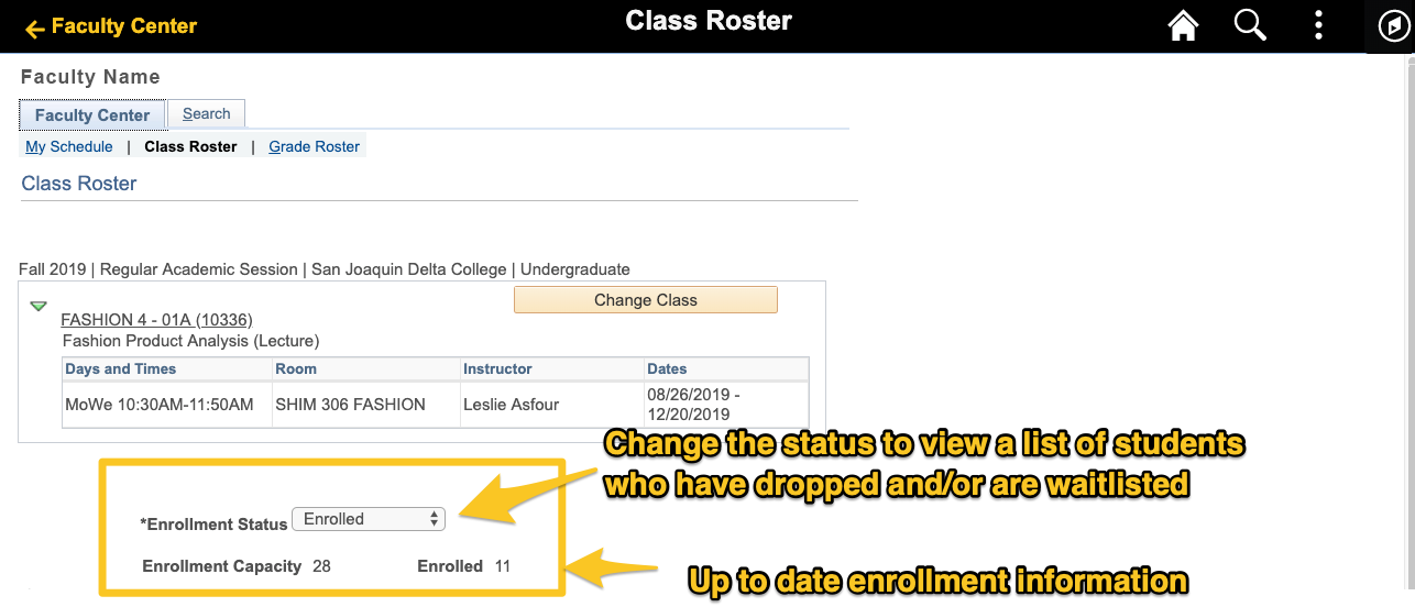 Screenshot of MyDelta Screen