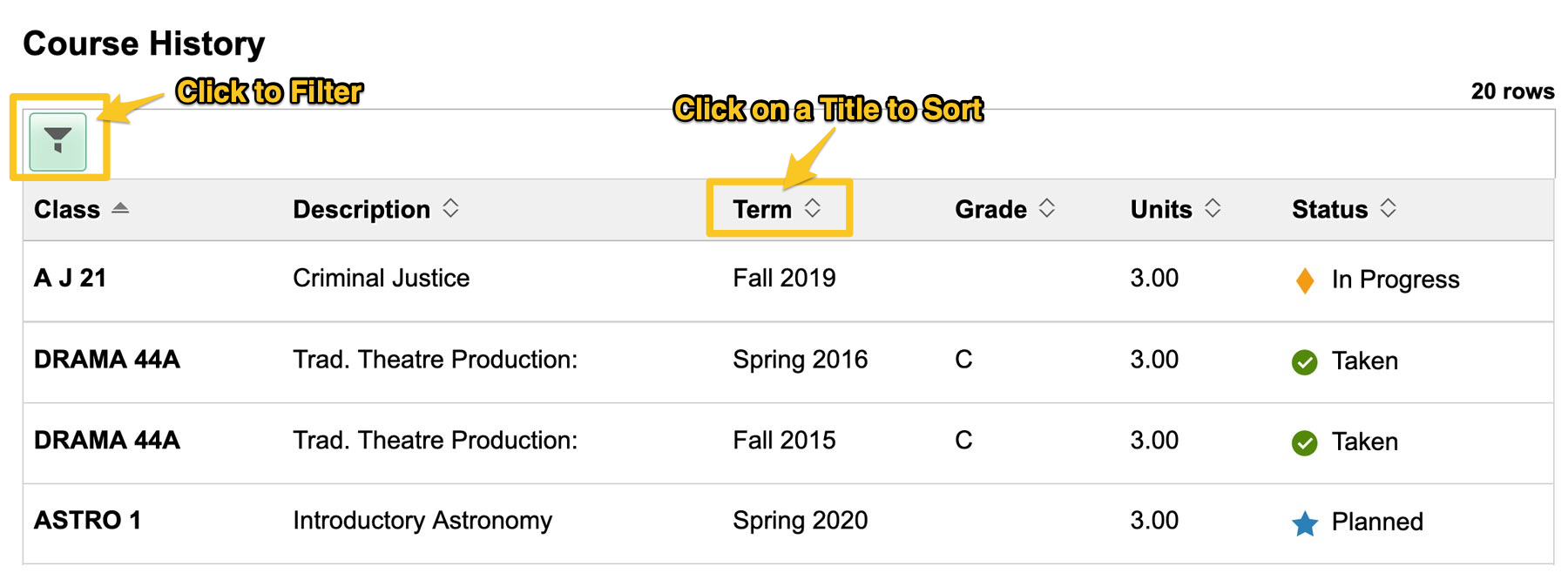 Screenshot of MyDelta Screen