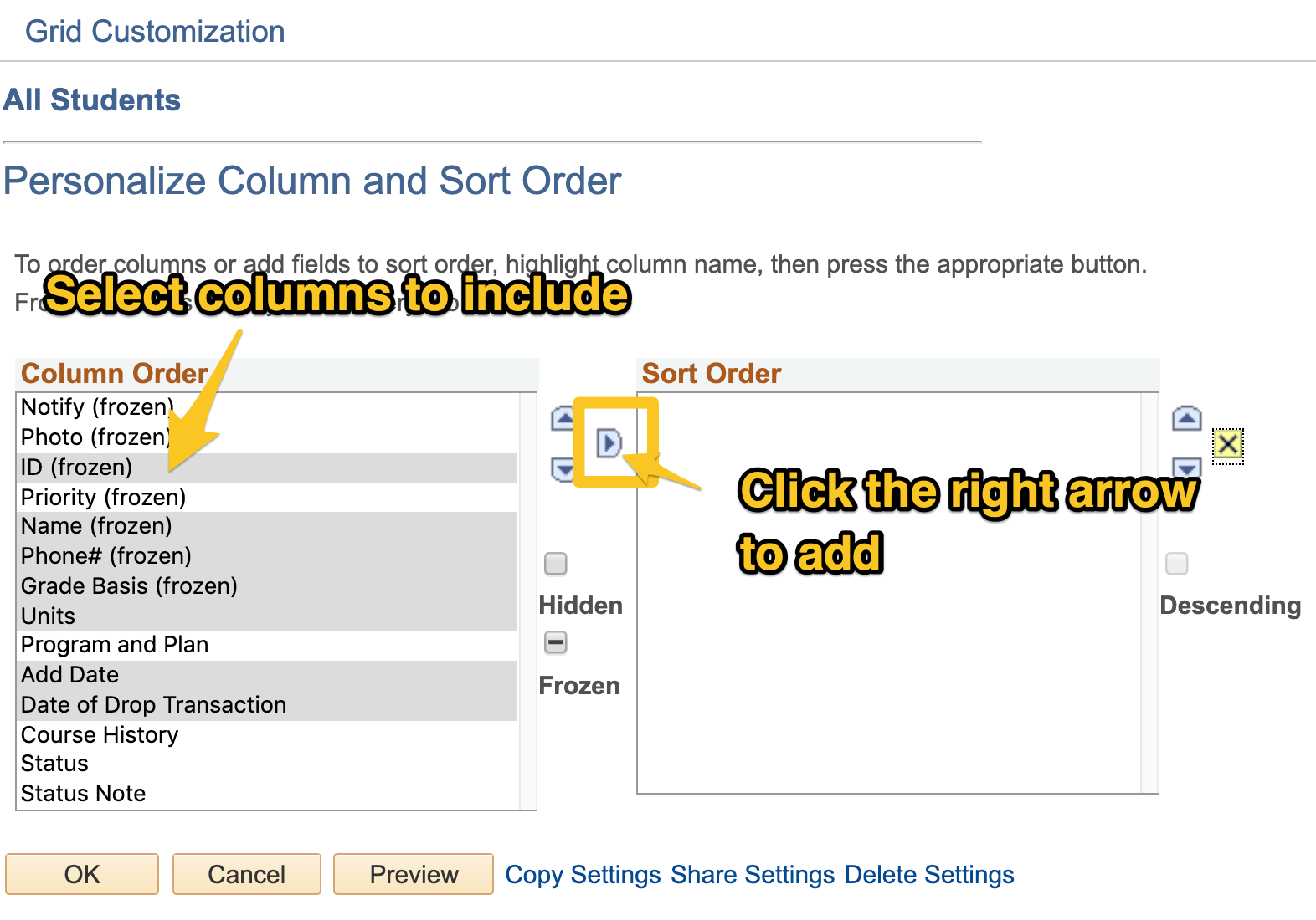 Screenshot of MyDelta Screen