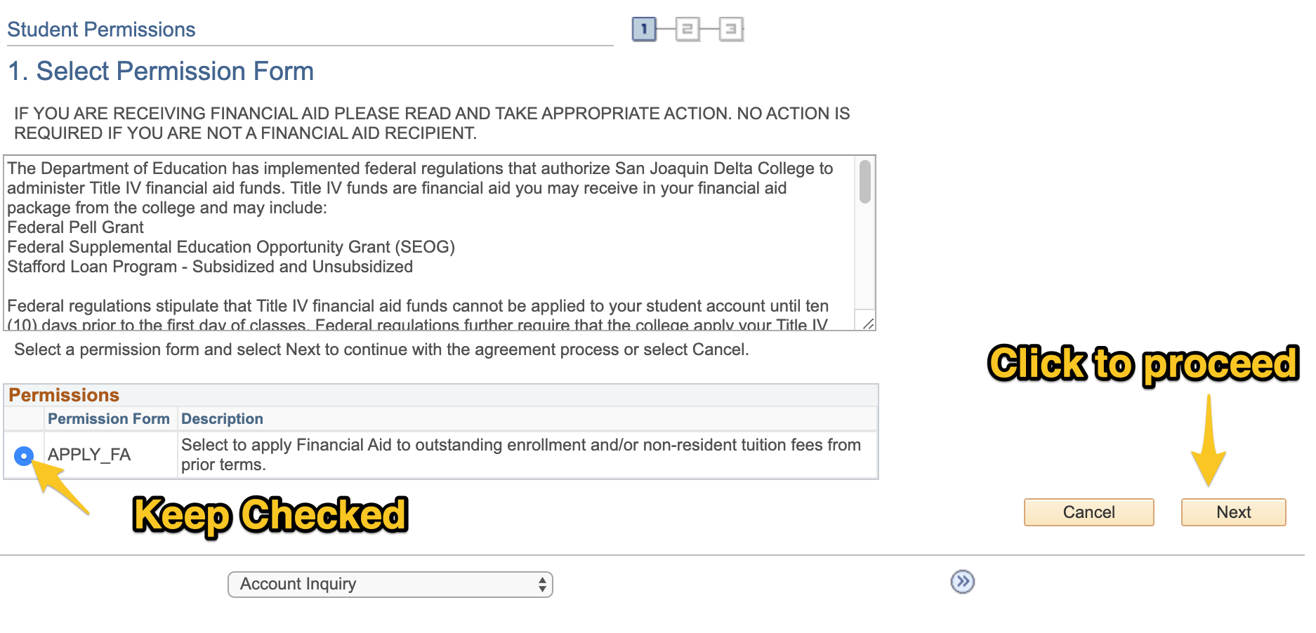 Screenshot of MyDelta Screen