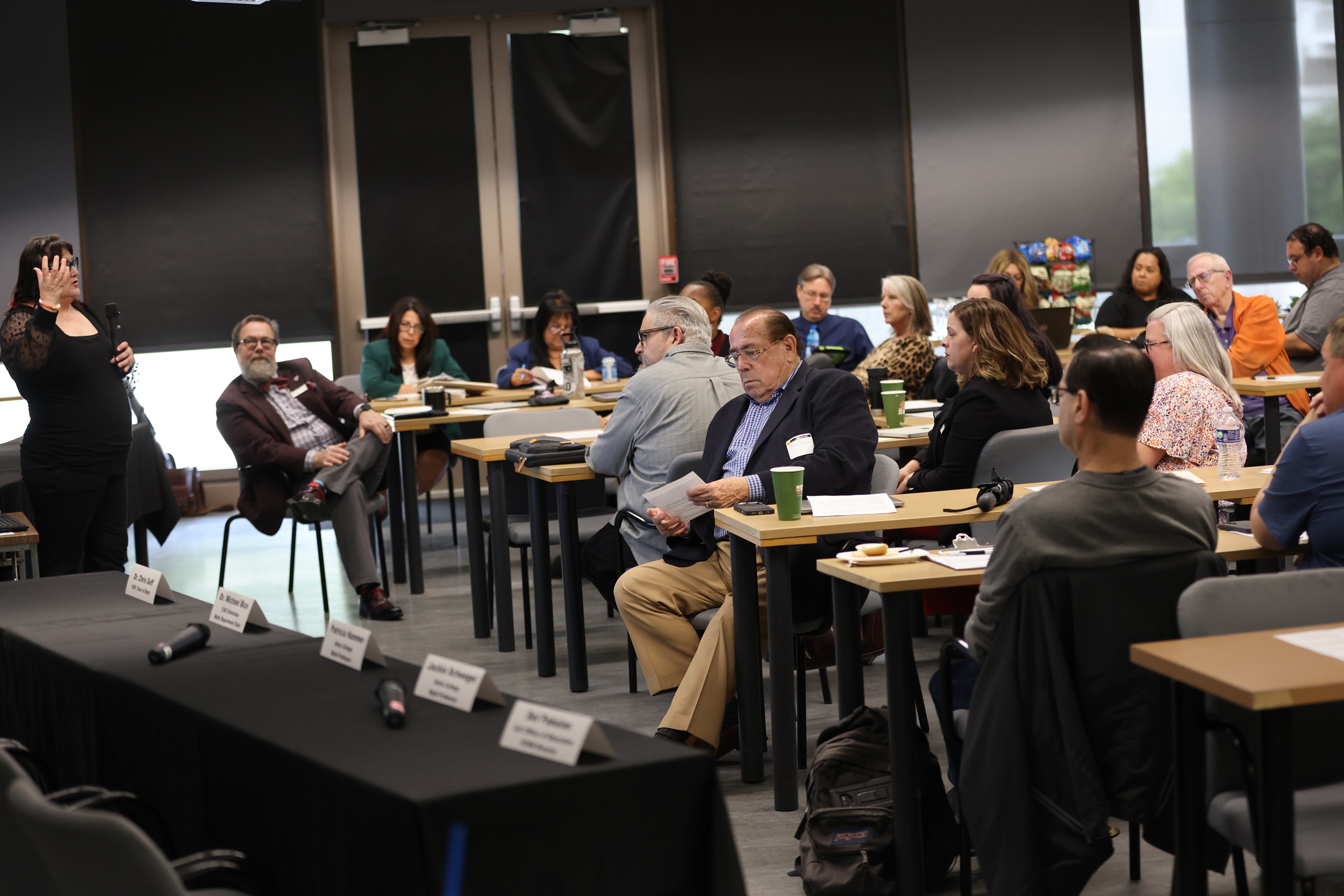 Photo of participants at Math Bridge event