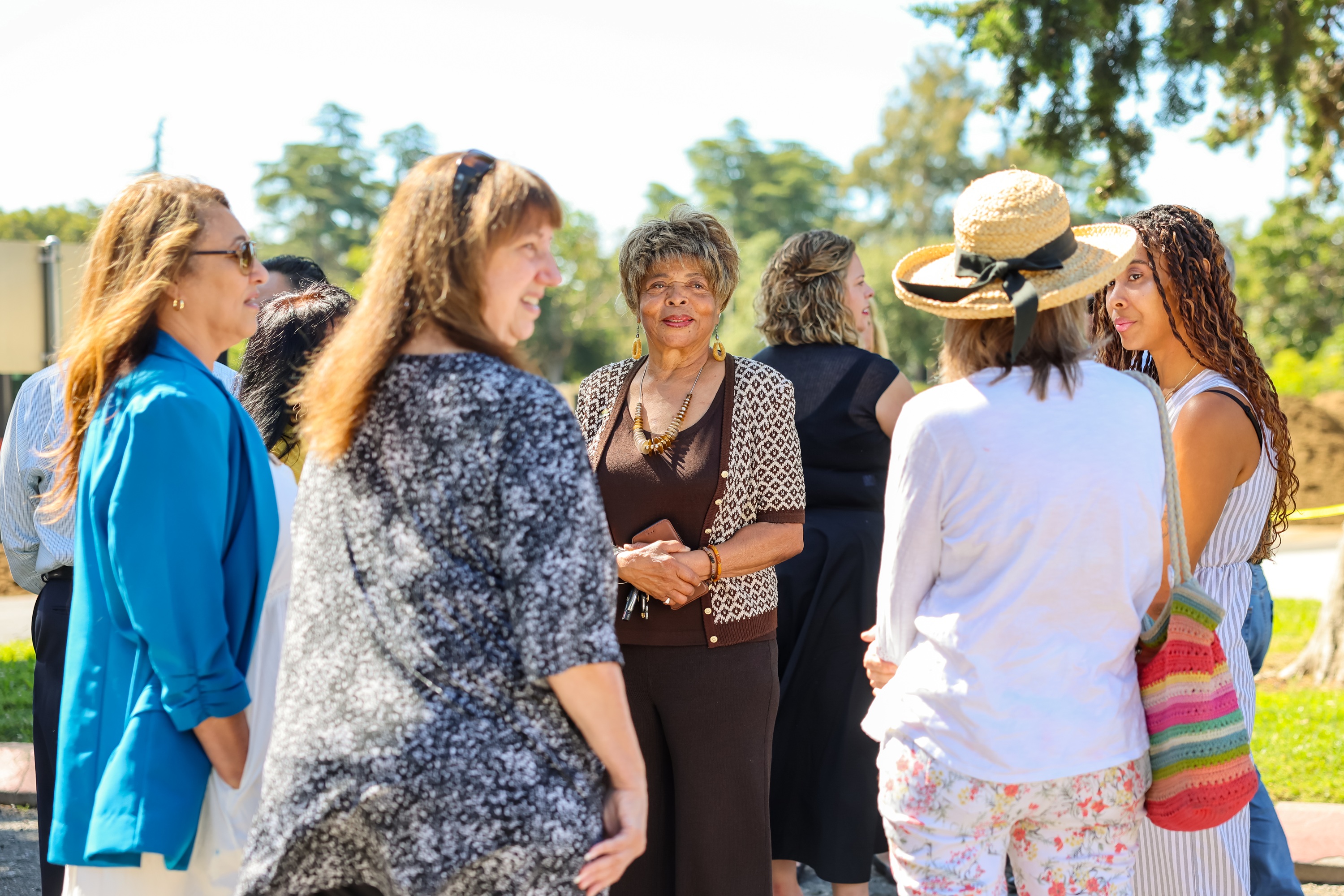 Photo of guests at the groundbreaking ceremony