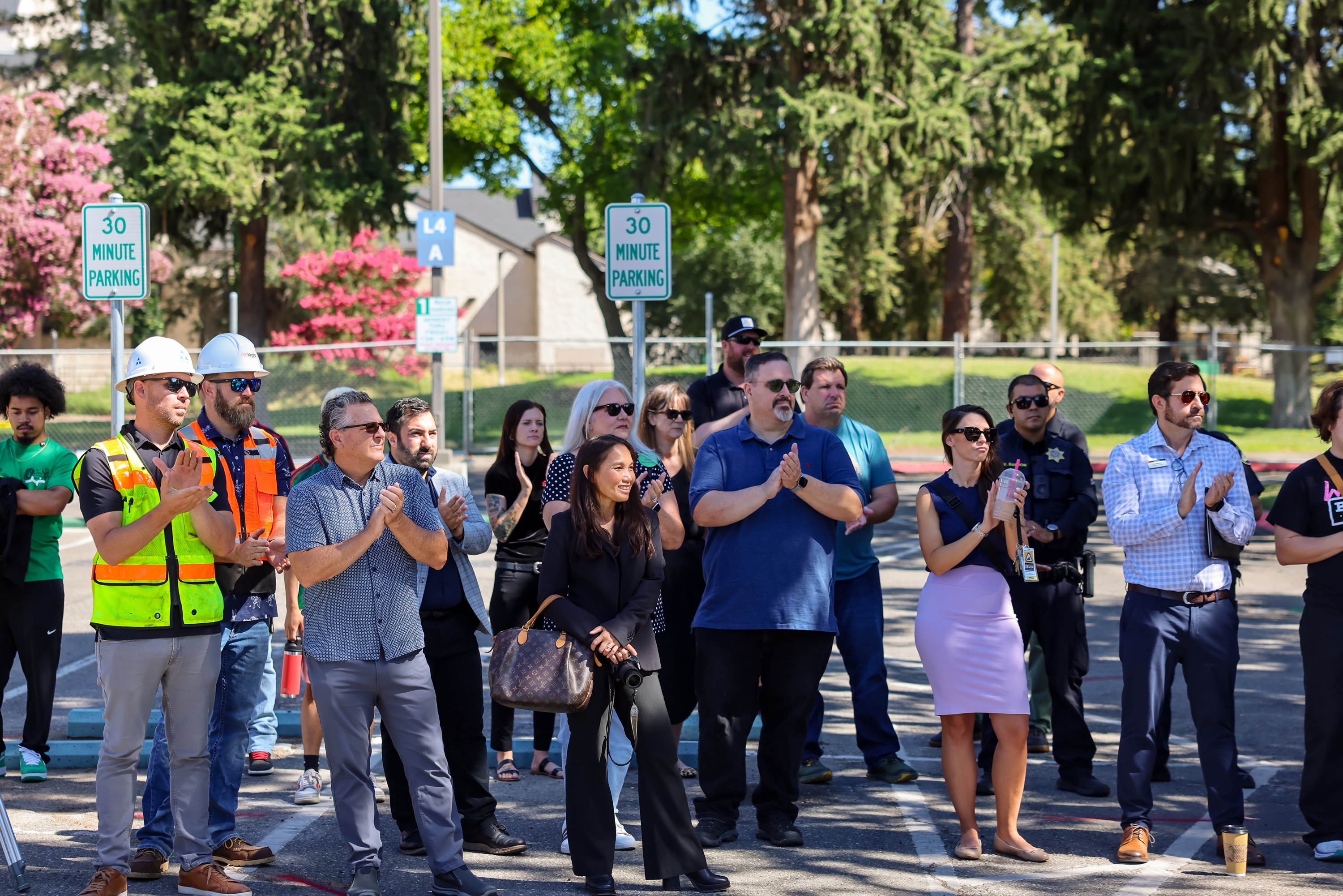 Photo of the crowd at the Energy Efficiency Project groundbreaking