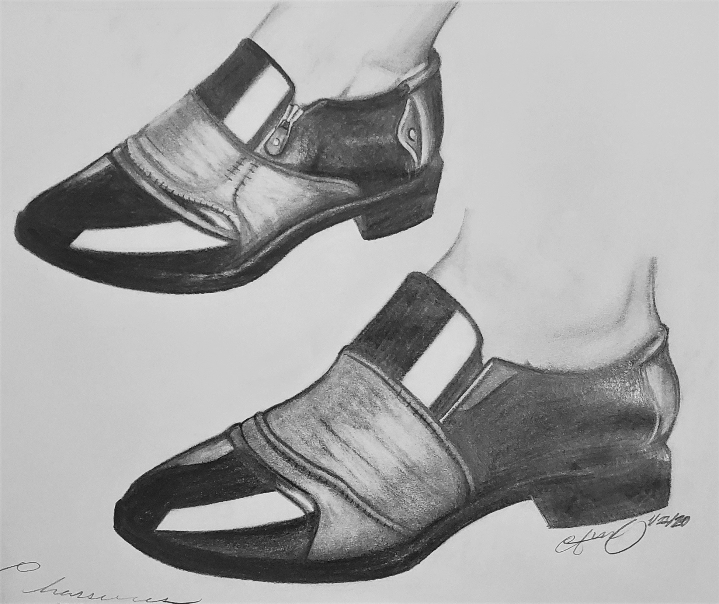 Amara Carrier - Drawing - The Pair