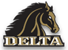 Delta Athletics Mascot Logo Fierce