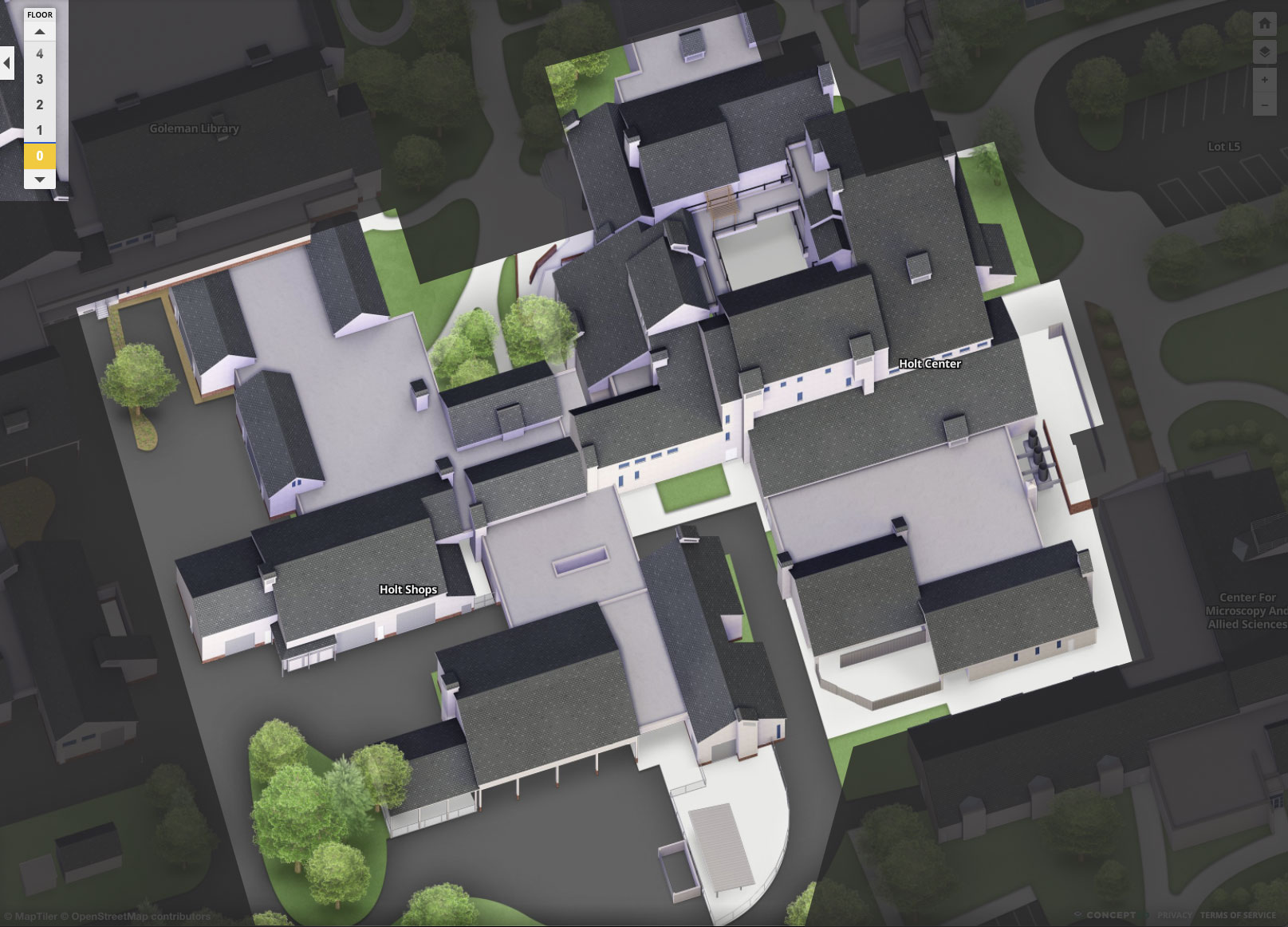 Holt Center Exterior Floo rplan