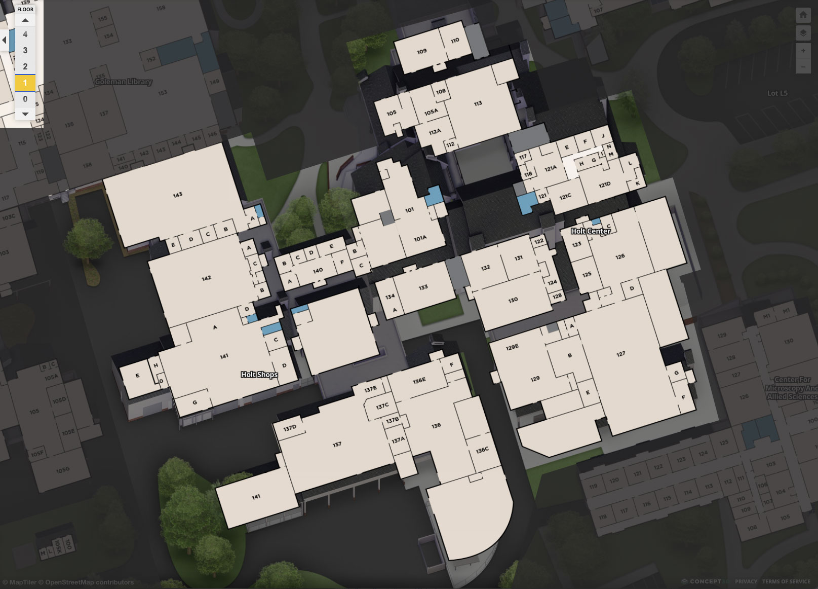 Holt Center 1st Floor Plan