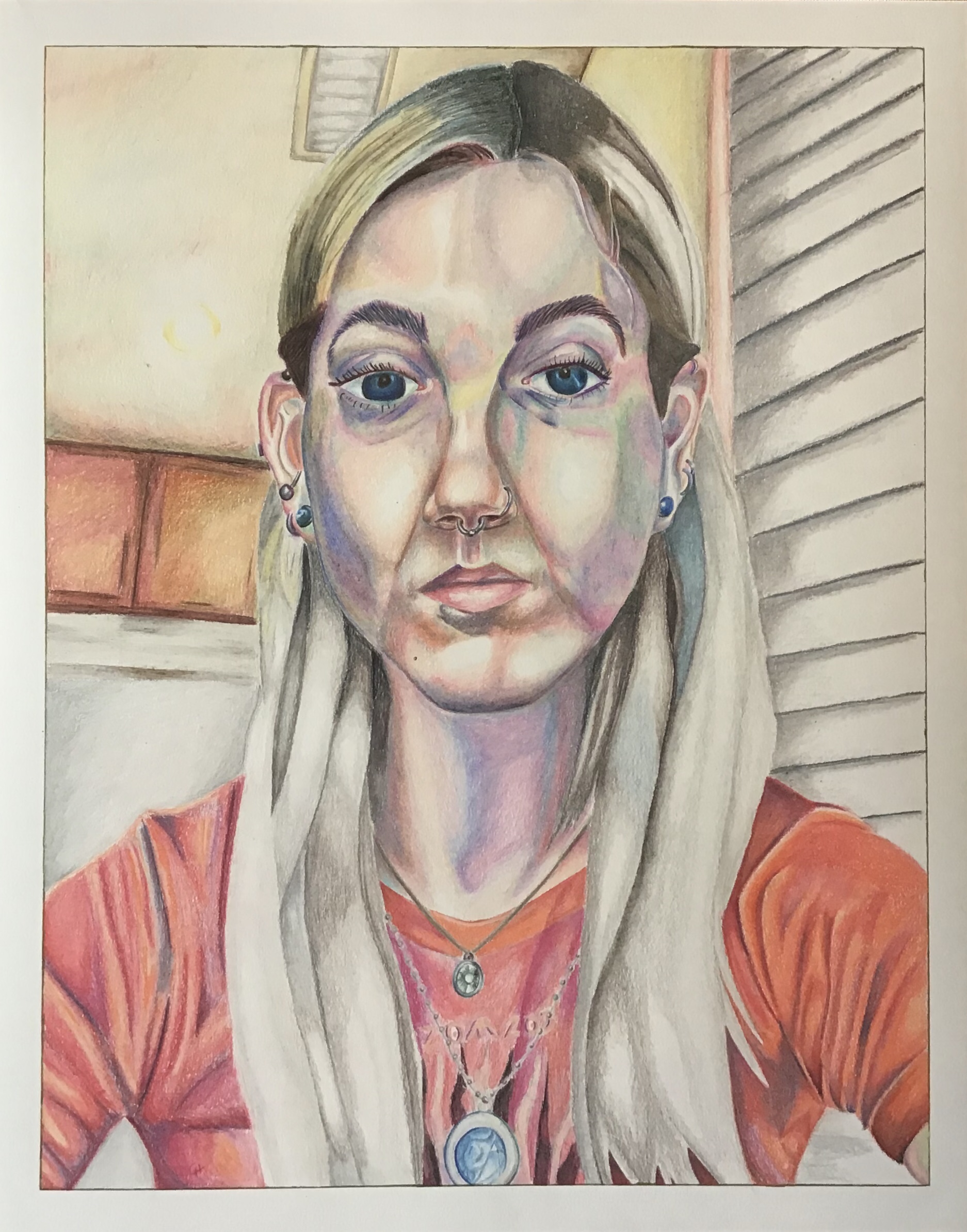 Carlos Huipe - Drawing - Portrait 