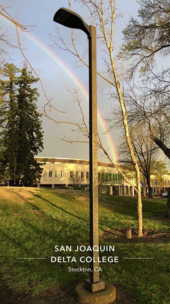 Rainbow over Delta College