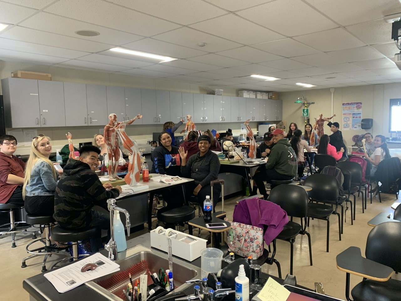 Anatomy exam at Delta College