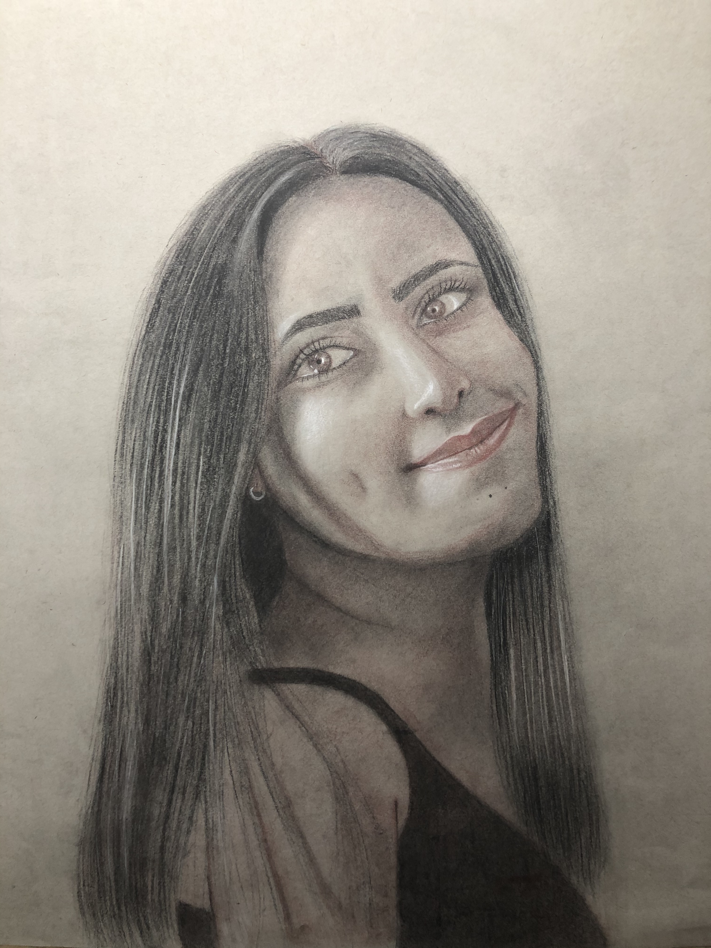 Natalia Diaz - Drawing - Self