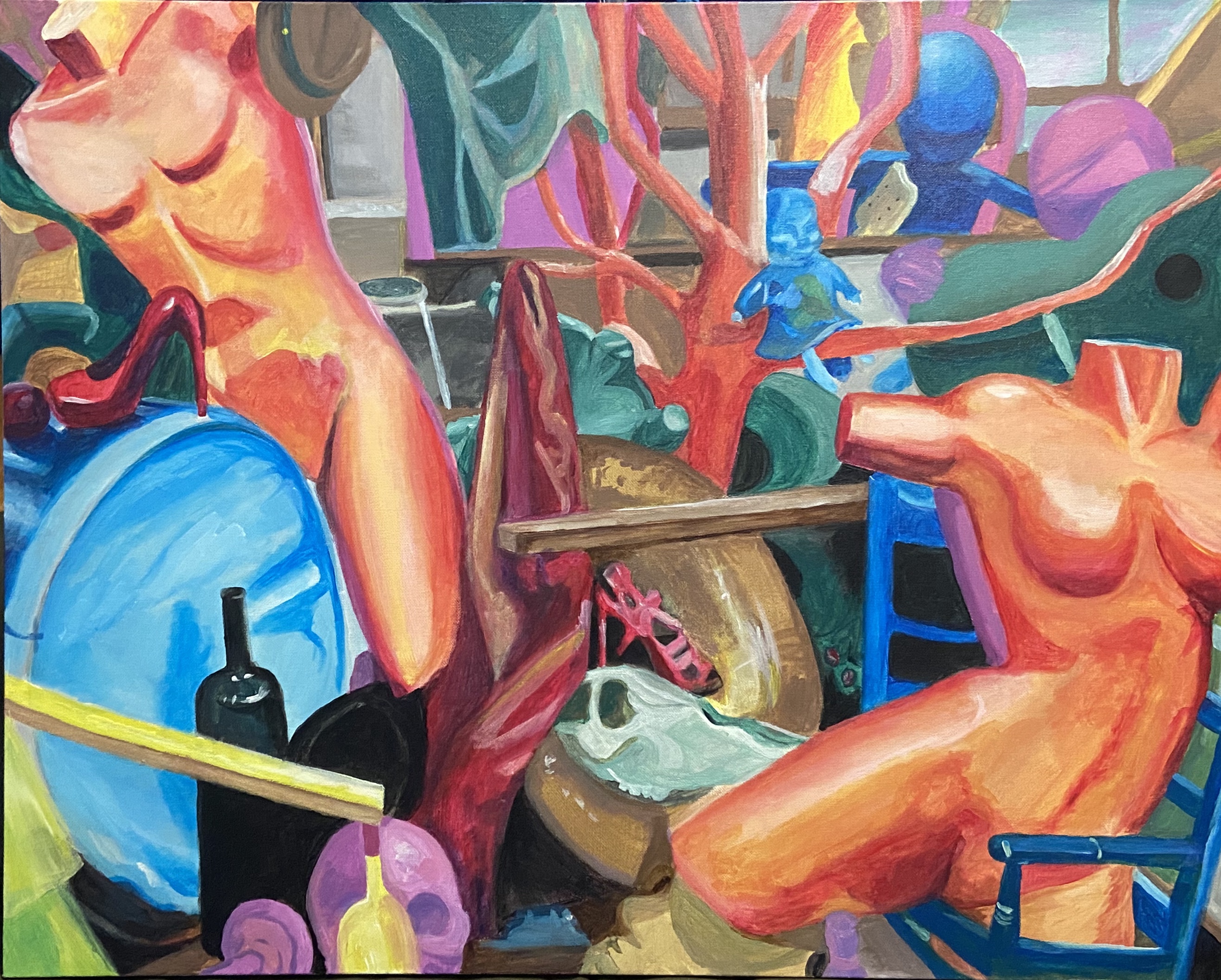 Neang Narkary - Painting - 2 Bodies