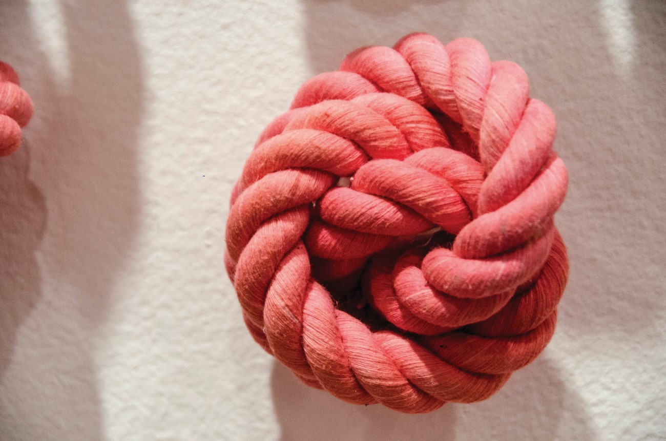 "O-Juku/108 Knots" by Lisa Solomon is one of the pieces to be displayed during San Joaquin Delta College's next Horton Gallery exhibition, "The New Domestics: Finding Beauty in the Mundane"