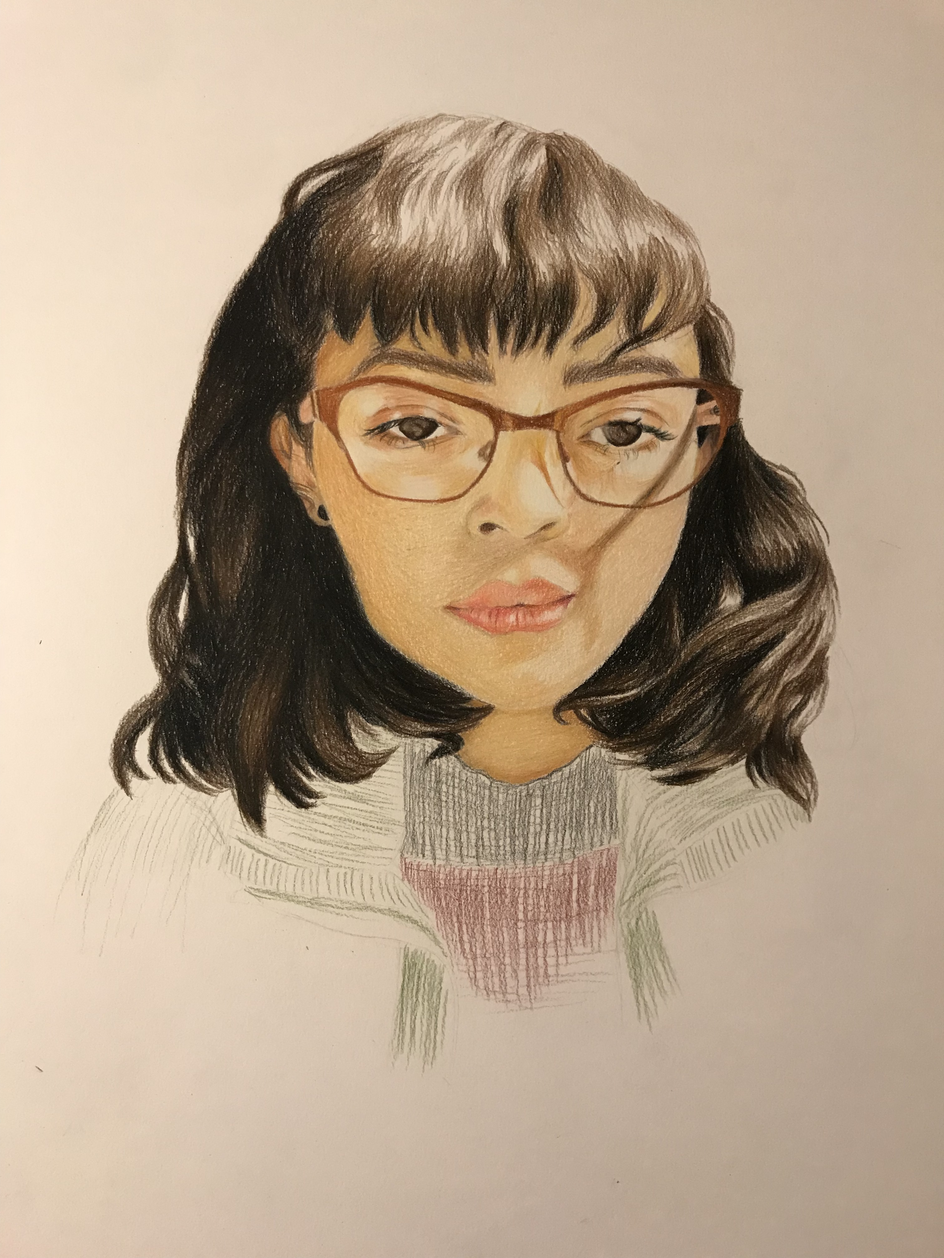 Ruth Nunez Santillan - Drawing - Self