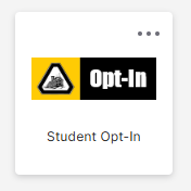 Student Opt-In tile