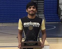 San Joaquin Delta College wrestler Greg Viloria won the state championship over the weekend, finishing the season with an unprecedented 30-0 record.