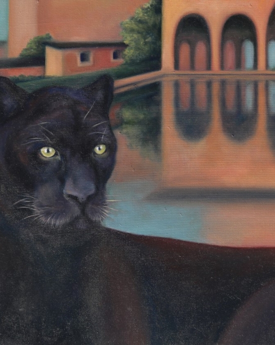 Bonny Barker - Painting - Cat