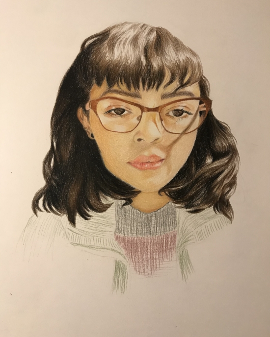 Ruth Nunez Santillan - Drawing - Self