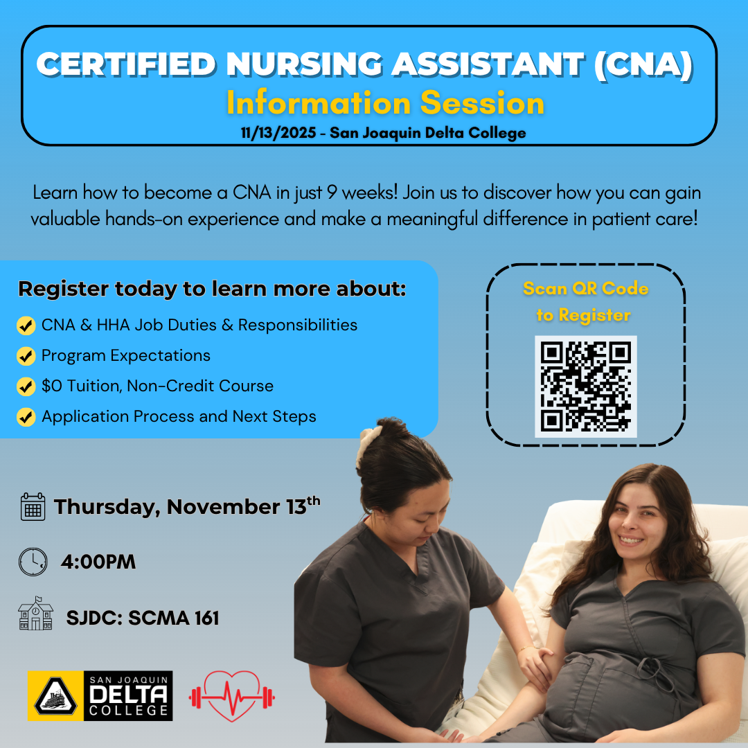 Certified Nursing Assistant Information Session flyer