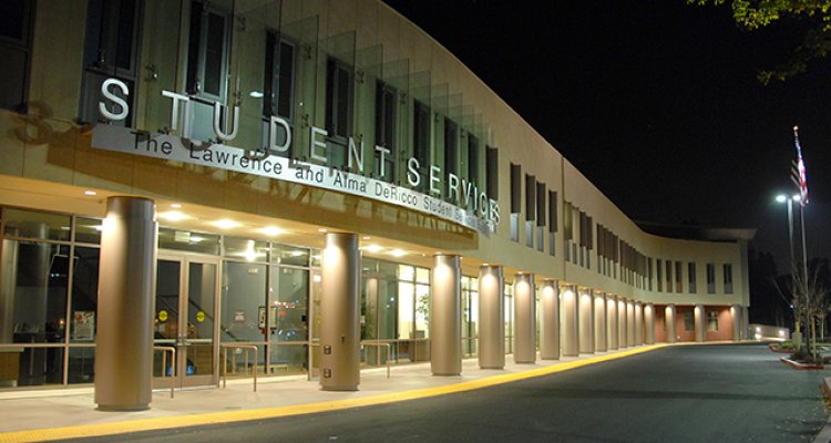 The DeRicco Student Services Building at San Joaquin Delta College was funded by the College's Measure L bond, approved by taxpayers in 2004.