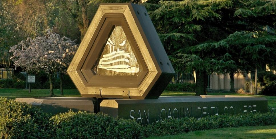 The Pacific Avenue entrance to Delta College