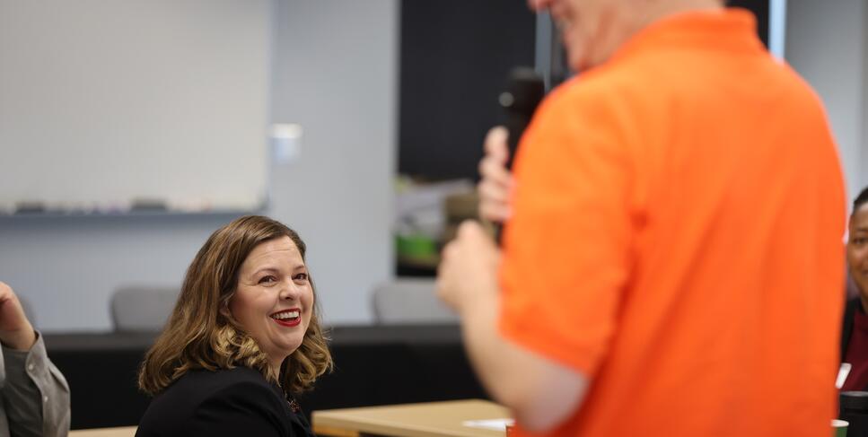 Photo of participants at Math Bridge event