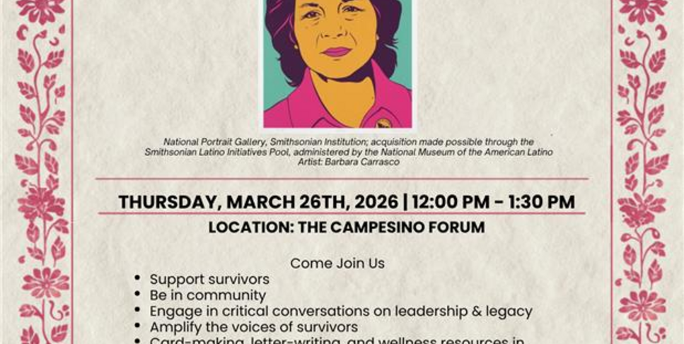 Flyer promoting Love Letters to Dolores