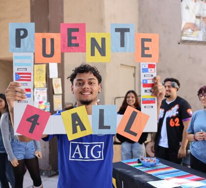 Photo of a Puente student