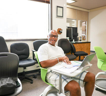 Photo of a student in Delta's DARTE program