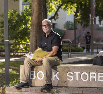 Photo of an older returning adult student