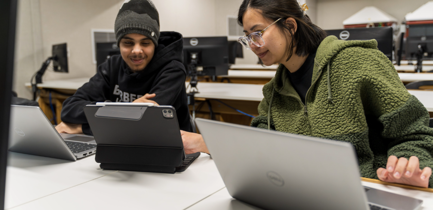 Students at a Computer