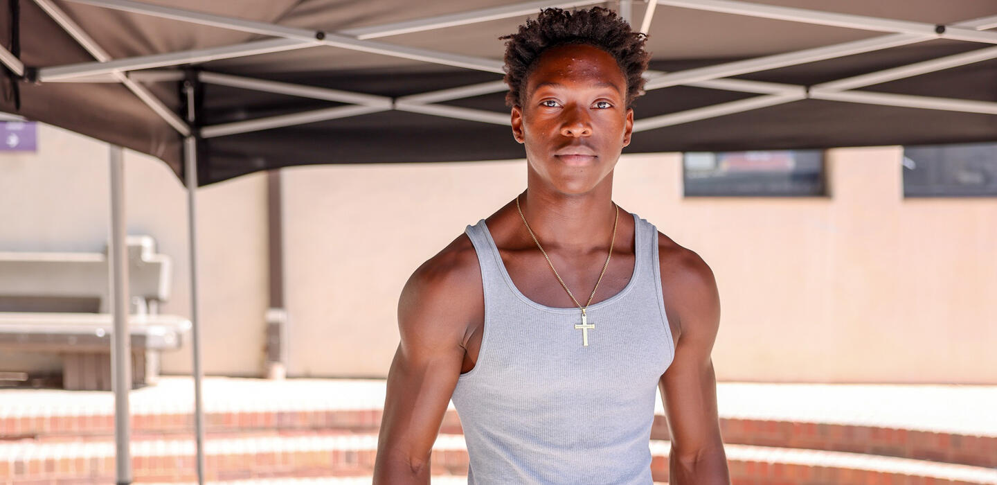 Photo of a student from Delta's A2MEND program