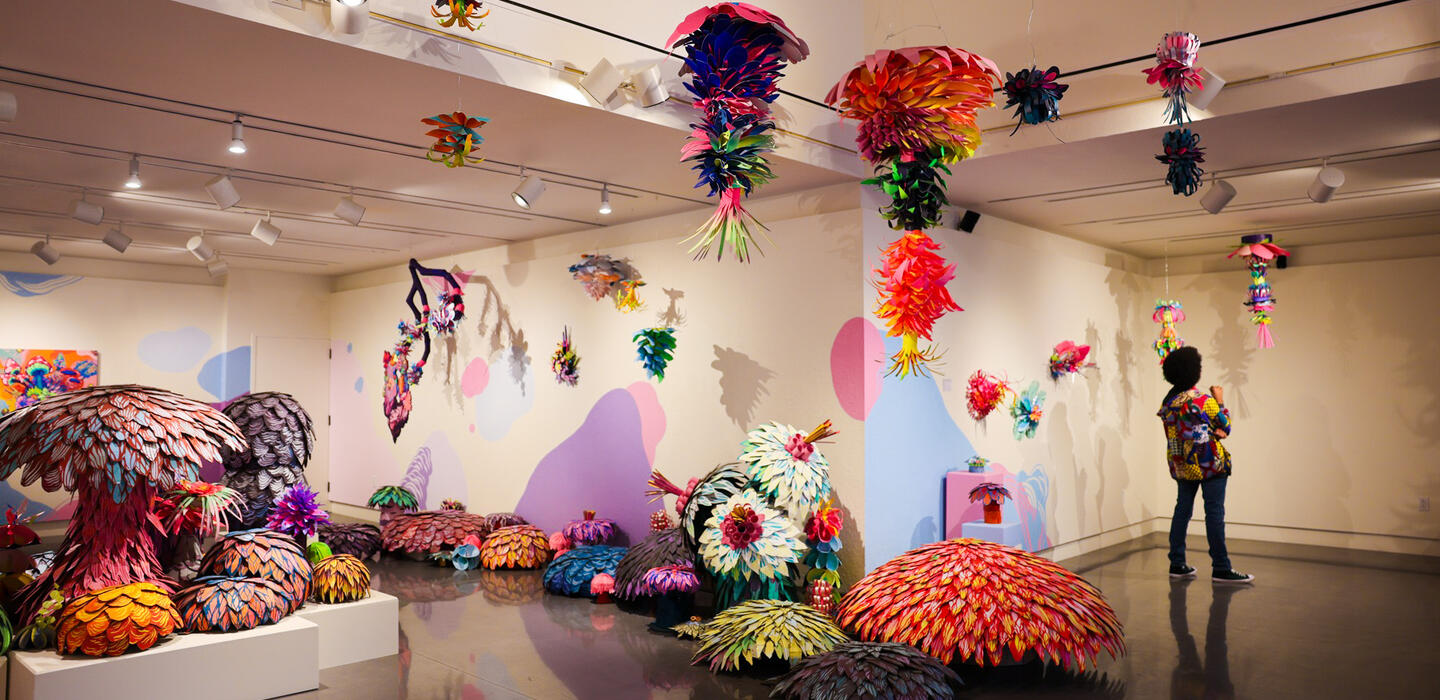 Photo of the interior of the Horton Art Gallery