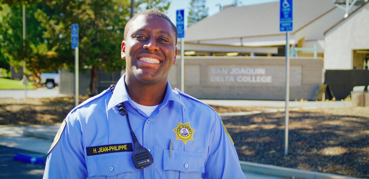 Photo of a Delta College police cadet