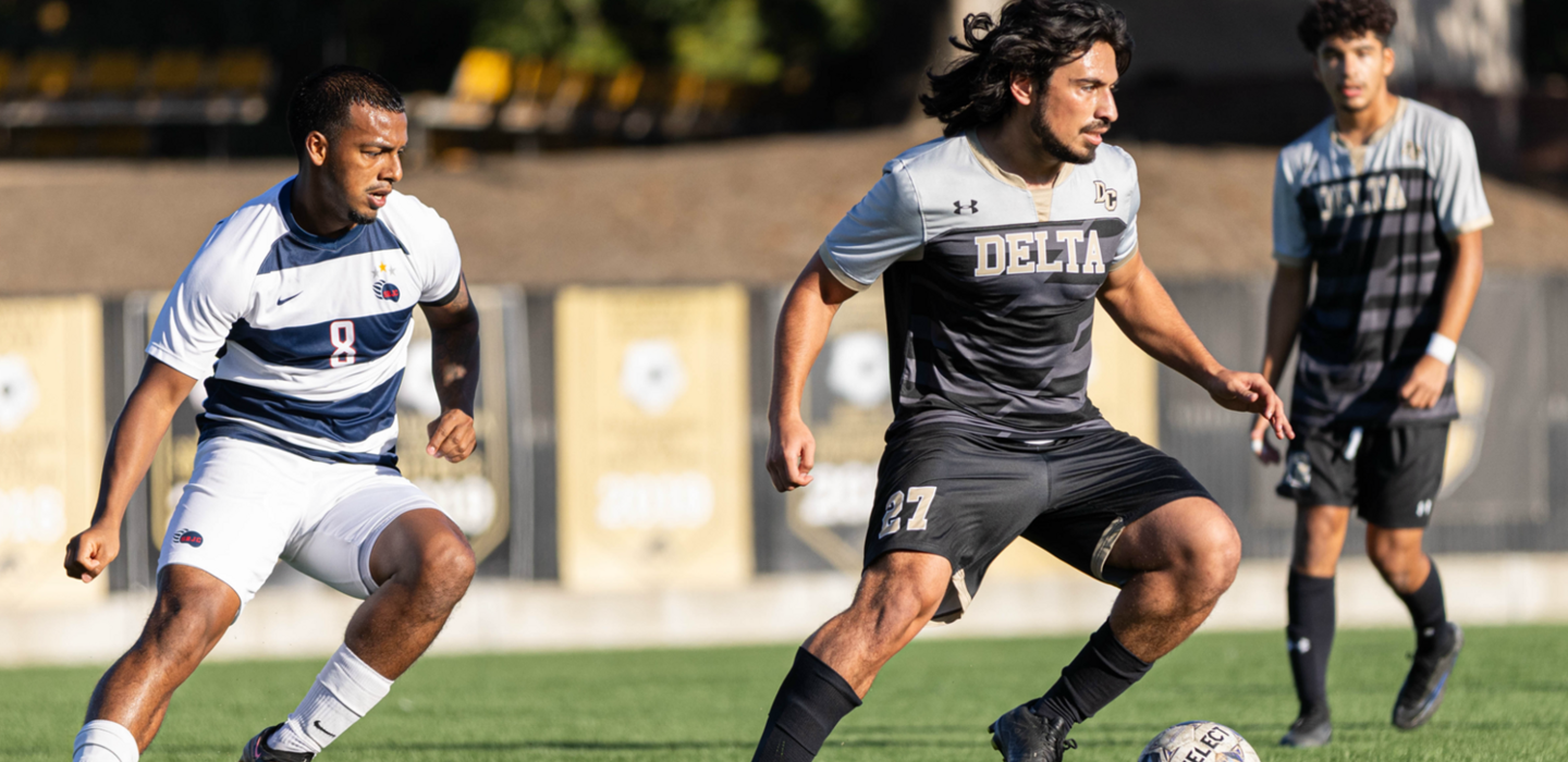 Photo of Delta College men's soccer players