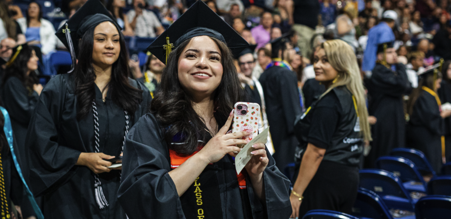 Student at Commencement 2025