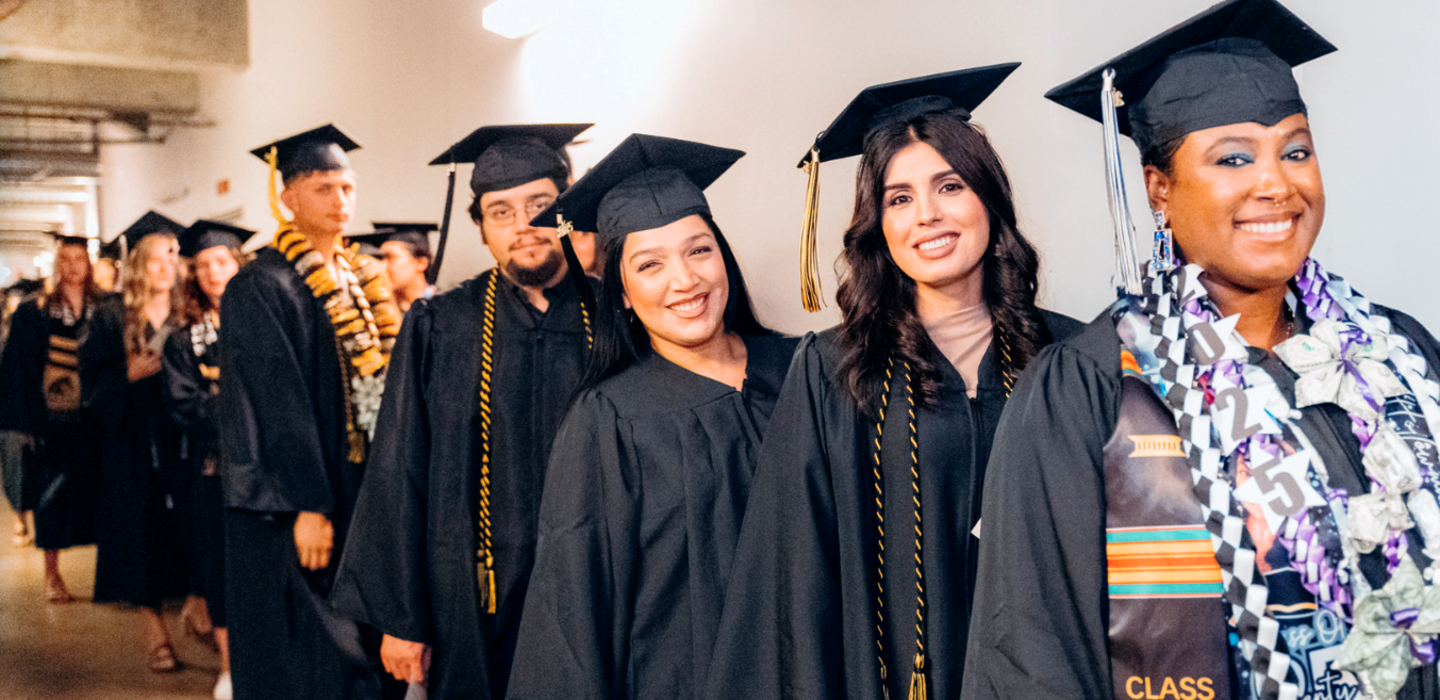 Graduate at Commencement Ceremony