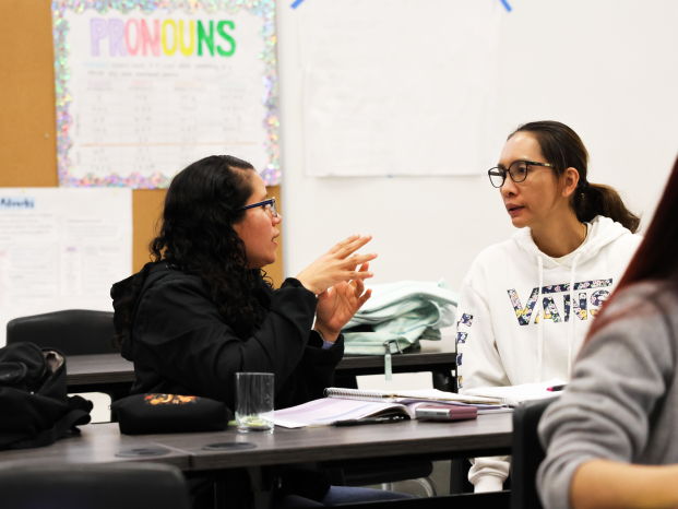 students in the english class